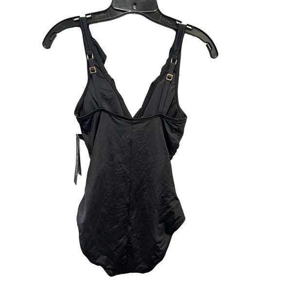 LA Blanca Island Goddess Ruffle Surplice One-Piece Swimsuit size 6 - Picture 4 of 5